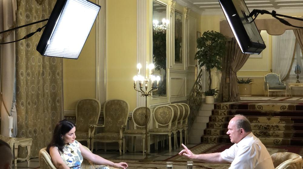 Геннадий Зюганов в интервью с Тиной Канделаки: о «Нагорной проповеди», Ленине и современном поколении