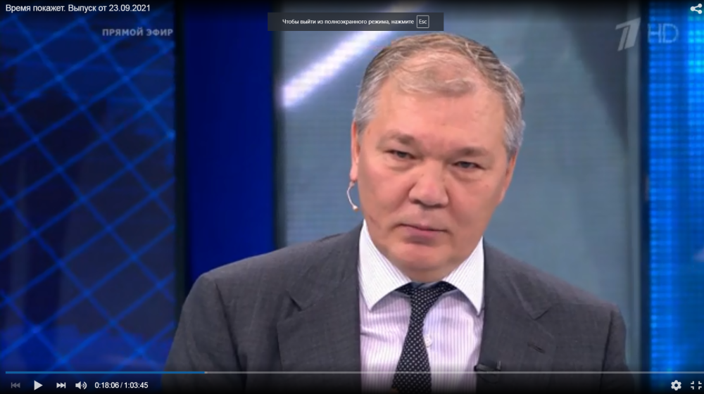 Леонид Калашников выступил в телепрограмме «Время покажет»