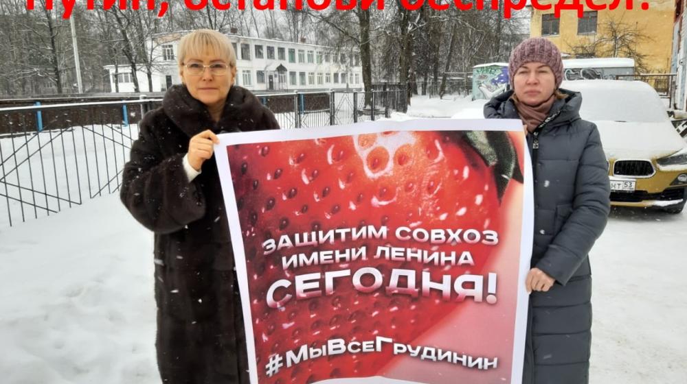 Великий Новгород: «Путин, останови рейдерский захват совхоза имени В.И. Ленина!»