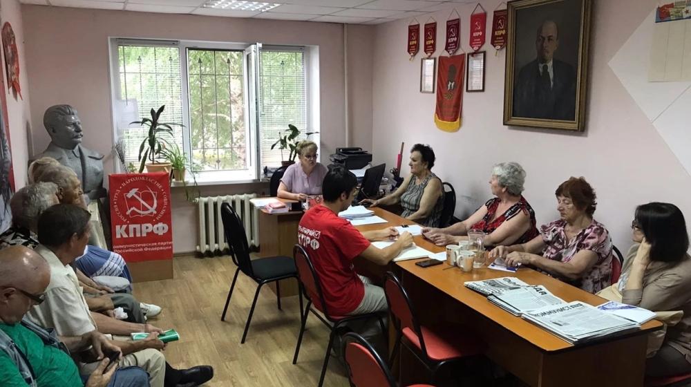 Саратовская область. Ольга Алимова встретилась с коммунистами города Энгельса