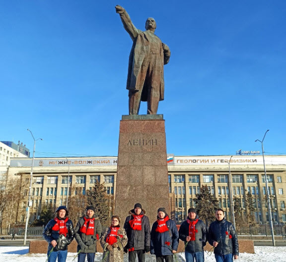 В Саратовской области почтили память В.И Ленина