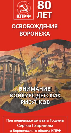 Депутат Госдумы Сергей Гаврилов: «Рисуя освобождение Воронежа, дети прикоснулись к  истории. И это главный итог конкурса рисунков»