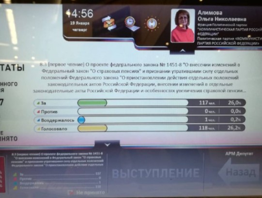 Ольга Алимова: "Индексацию пенсий работающим пенсионерам проводить не будут!"
