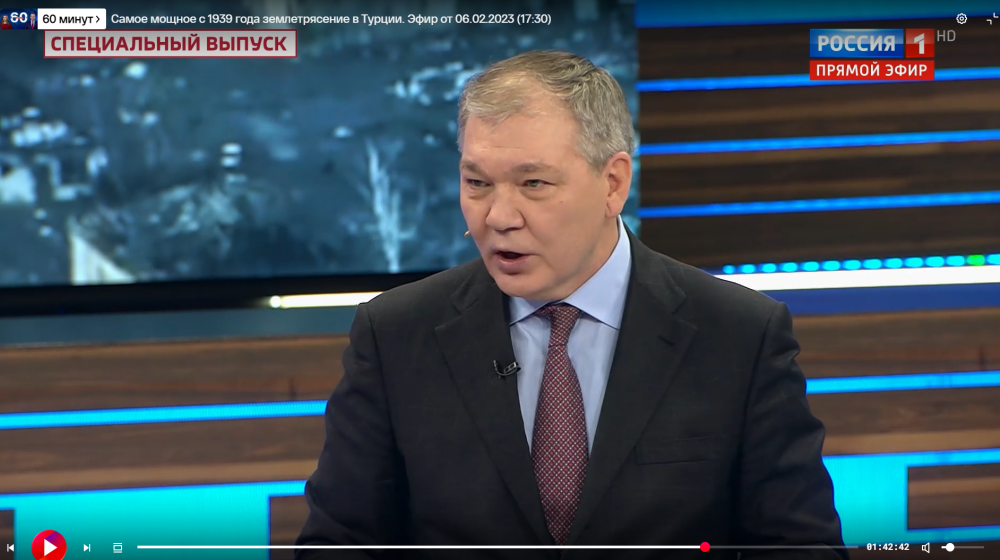 Леонид Калашников принял участие в программе «60 минут» на телеканале «Россия 1»