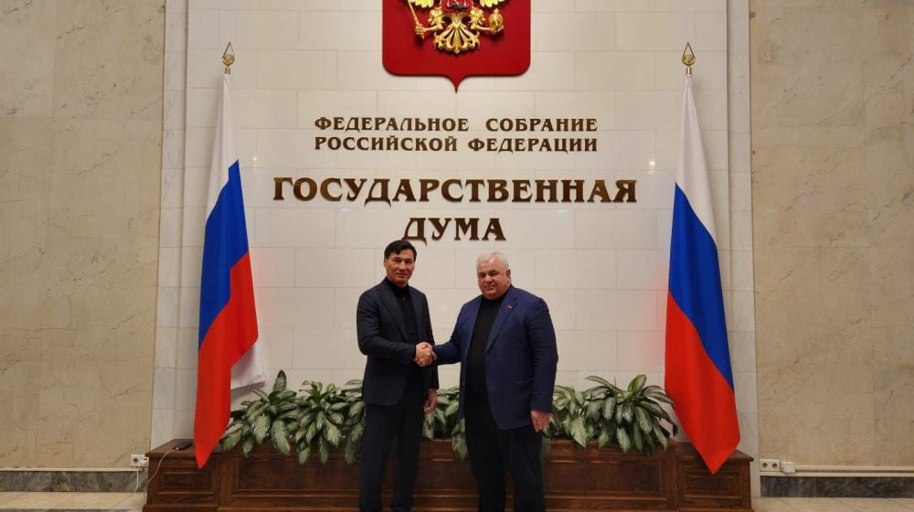 Казбек Тайсаев провел встречу с Главой Республики Калмыкия Б.С. Хасиковым