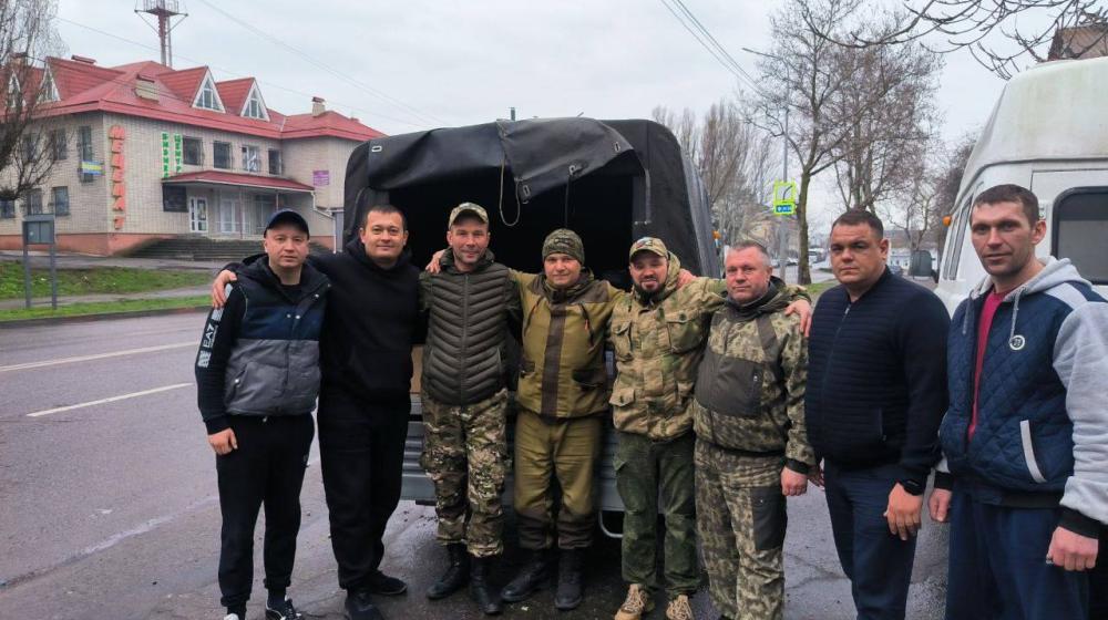 Команда депутатов ЗСО Ульяновской области вместе с помощниками члена ЦК КПРФ, сенатора РФ Айрата Гибатдинова посетила российских военнослужащих на новых территориях