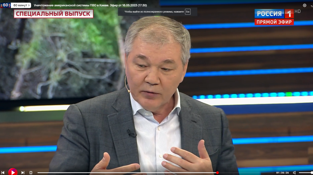 Леонид Калашников выступил в телепрограмме «60 минут» на канале Россия 1