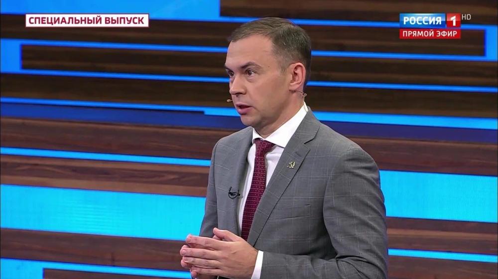 Юрий Афонин в эфире «России-1»: Единственный способ обезопасить территорию России – уничтожить нацистскую шайку в Киеве