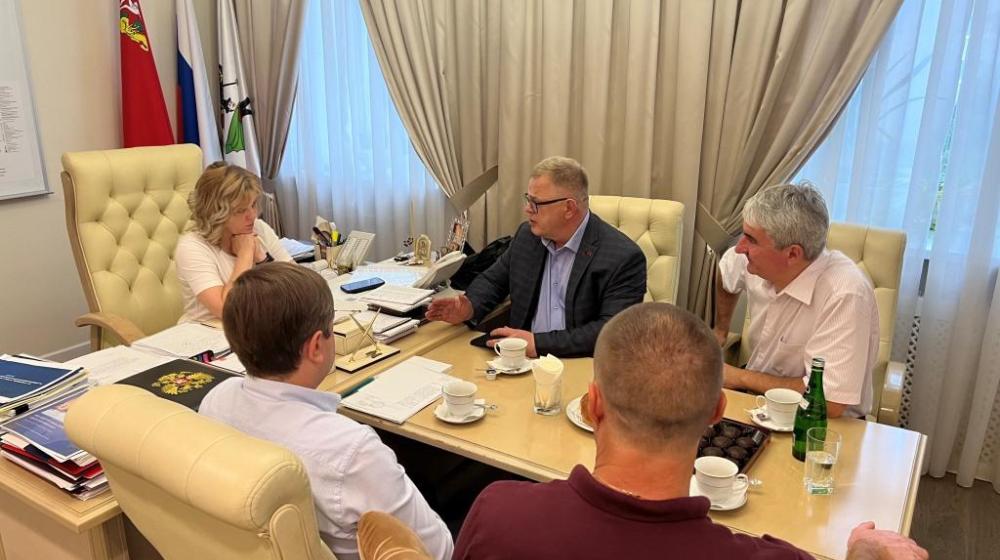 Московская область. Депутат КПРФ Александр Наумов с рабочим визитом посетил город Клин