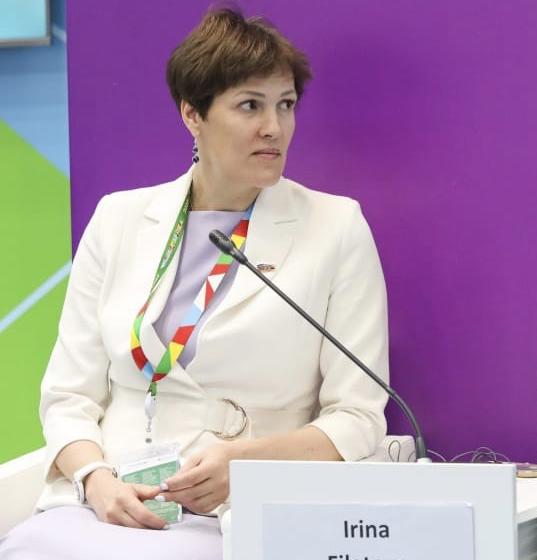 Ирина Филатова выступила с докладом на Форуме «Здоровое общество» в рамках II Саммита Россия-Африка