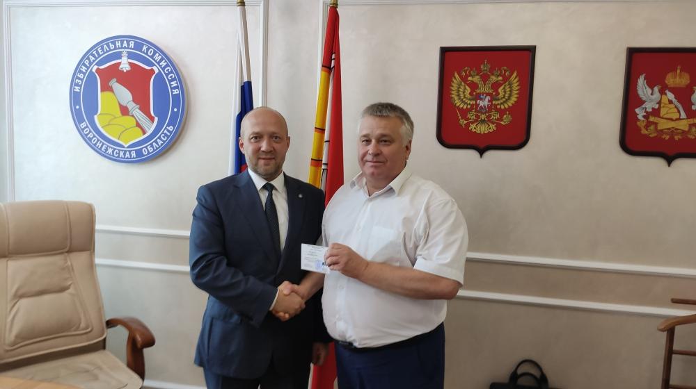 Кандидат в губернаторы Воронежской области от КПРФ А.И. Рогатнев зарегистрирован