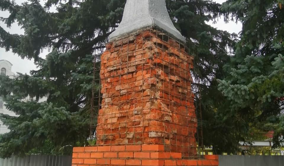 В Ивановской области ремонтируют памятник В.И. Ленину в рамках наказов избирателей