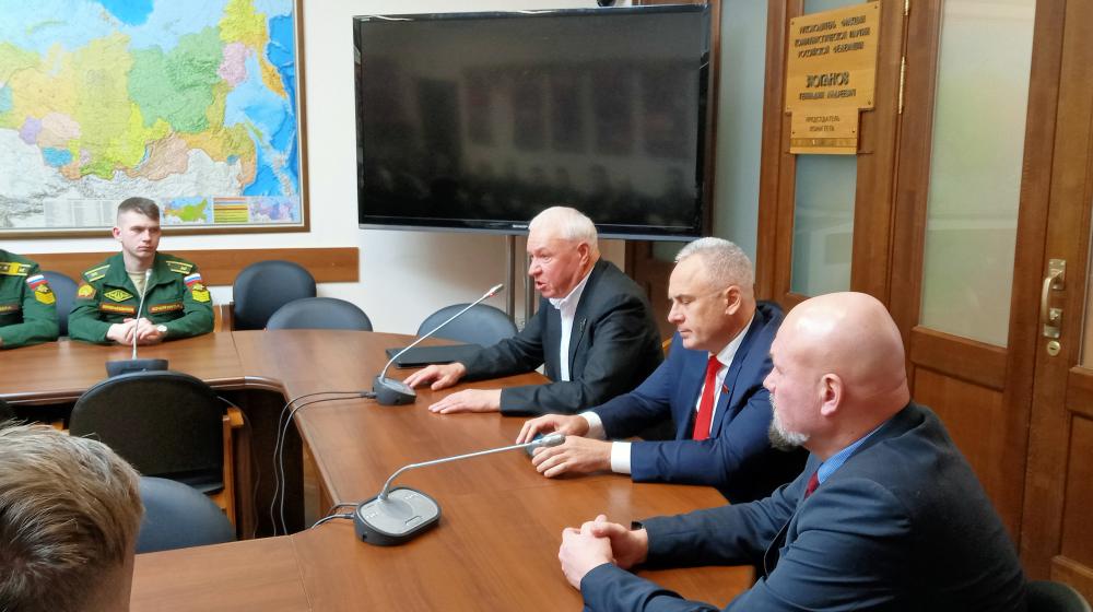 Депутат В.И. Соболев встретился с курсантами Военной академии ракетных войск