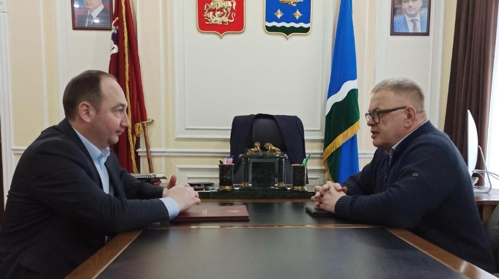 Московская область. Репортаж о рабочей встрече депутата КПРФ Александра Наумова с главой городского округа Ступино