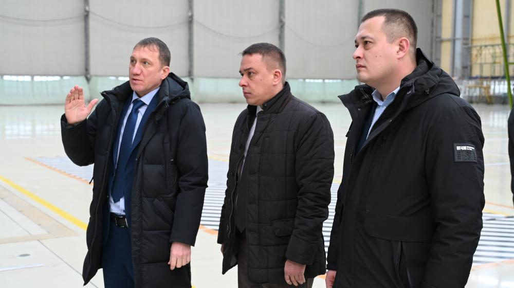 Ульяновская область. Сенатор РФ А. Гибатдинов посетил с рабочим визитом филиал ПАО «Ил» - Авиастар