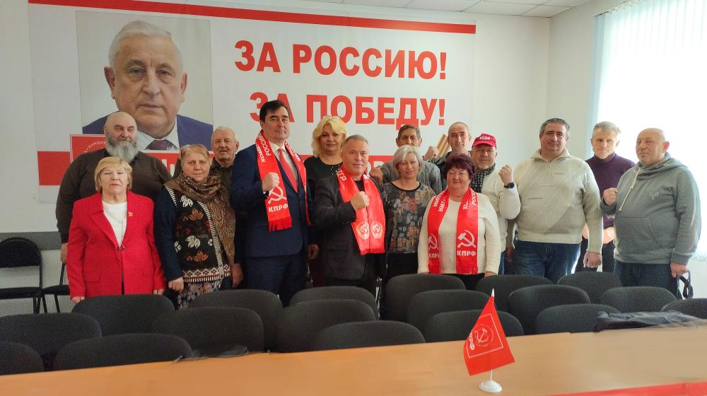 О работе Запорожского обкома КПРФ в поддержку Николая Харитонова