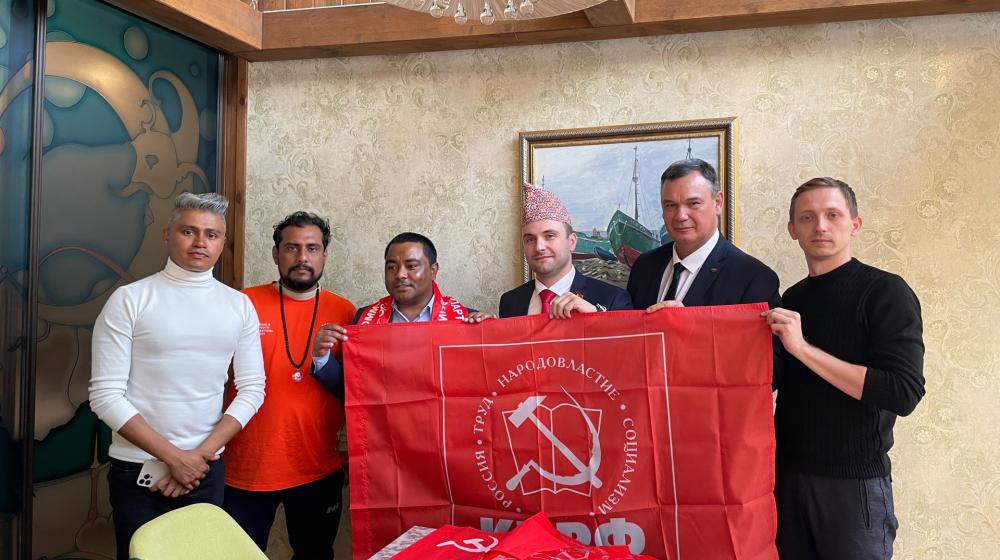 Краснодарский край, Сочи. Коммунист-депутат Владислав Жиронкин принял участие во встрече с делегацией Компартии Непала