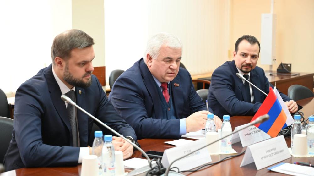 К.К. Тайсаев провел двустороннюю встречу с депутатом Национального Собрания РА  А.А. Геворгяном