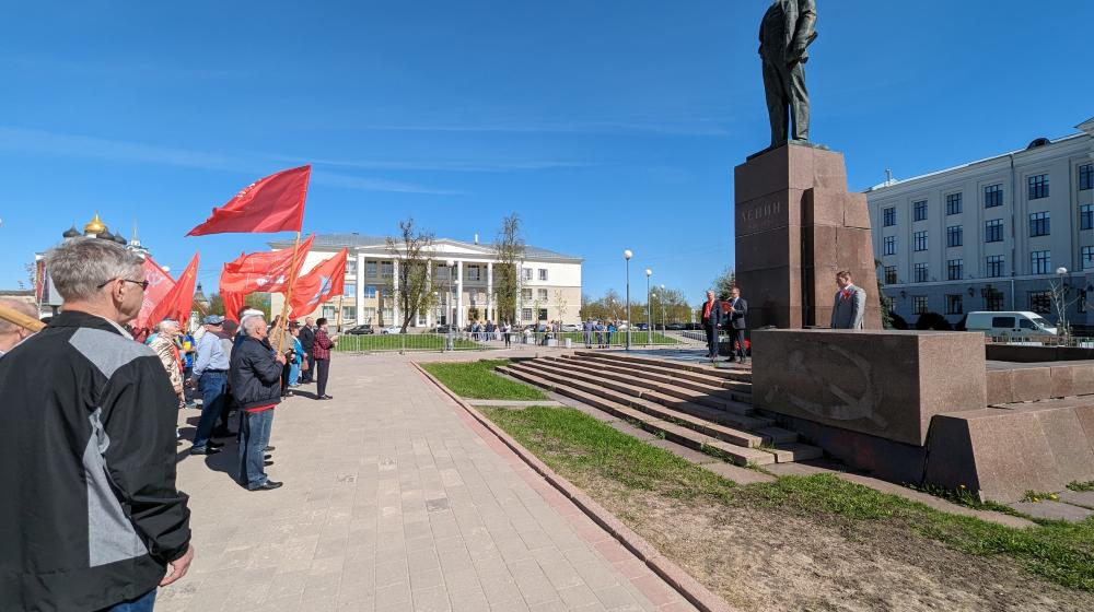 В Пскове прошёл митинг, посвященный Дню международной солидарности трудящихся – 1 мая