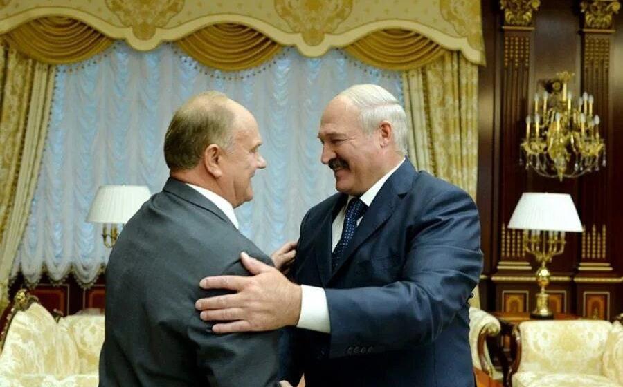 Президент Белоруссии А.Г. Лукашенко поздравил Г.А. Зюганова с юбилеем