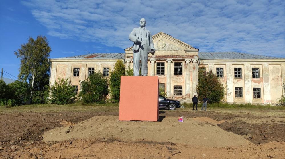 Вологодская область. Новая жизнь памятника В.И. Ленину в Череповецком районе