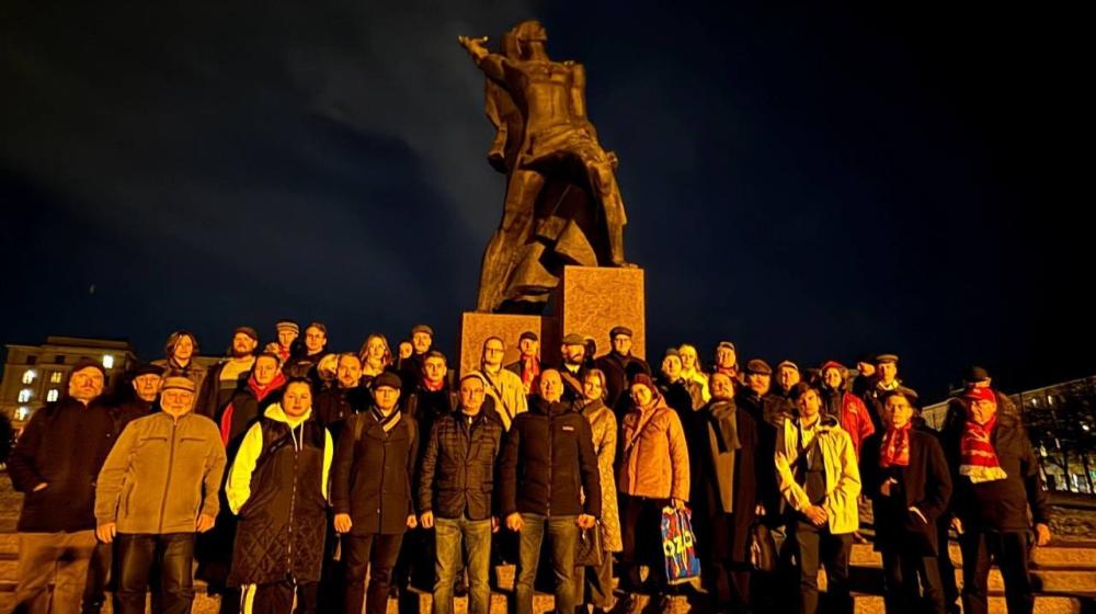 Санкт-Петербург (Ленинград): День рождения комсомольской организации отметили на площади