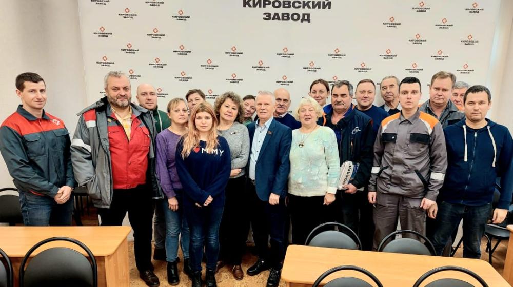 Сергей Пантелеев продолжает серию встреч с работниками предприятий Санкт-Петербурга и Ленинградской области