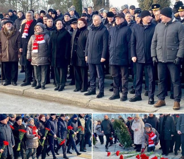 Ольга Алимова приняла участие в церемонии в Калининграде, где возложили цветы к Мемориалу 1200 гвардейцев