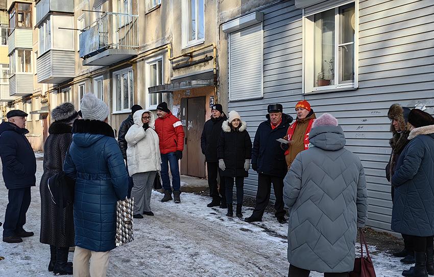Рабочий выезд коммунистов Ивановского областного отделения КПРФ в город Вичугу