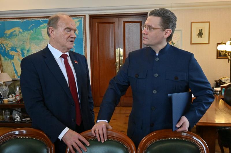 Г.А. Зюганов провел рабочую встречу с губернатором Вологодской области Г.Ю. Филимоновым