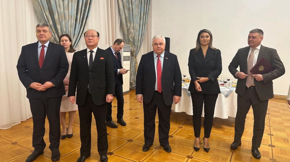 Казбек Тайсаев принял участие в приеме в Посольстве КНДР