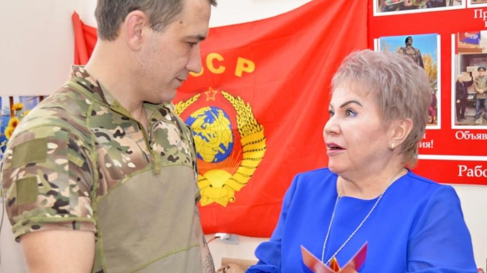 Краснодарский край, Кореновск. Коммунист-участник СВО Дмитрий Набок награжден медалью ЦК КПРФ «80-летие Великой Победы»