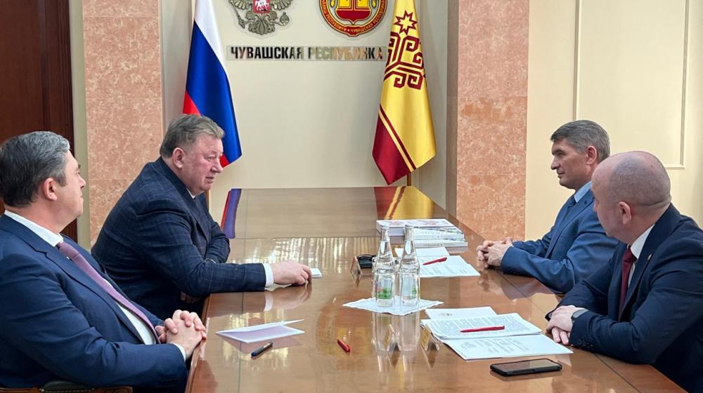 Владимир Кашин встретился с Главой Чувашской Республики Олегом Николаевым