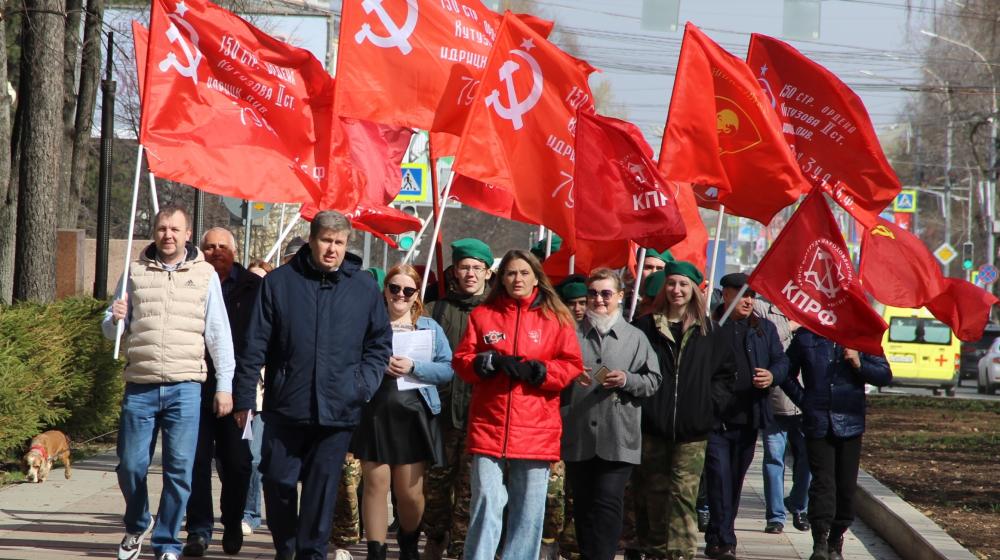 Томская область приняла эстафету «Знамя нашей Победы»