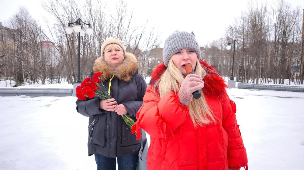 Ямало-Ненецкий автономный округ. Митинг в честь 155-ой годовщины со дня рождения В.И. Ленина