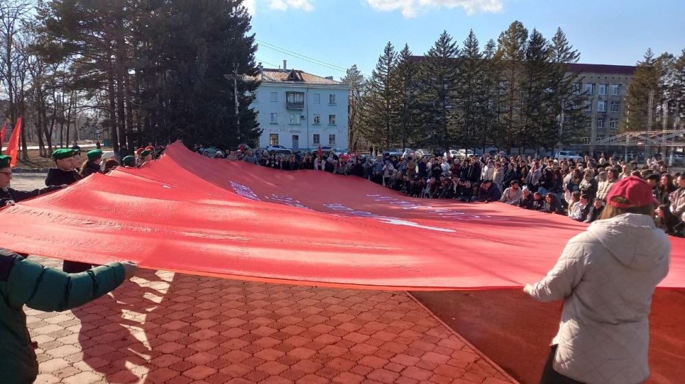 Амурская область. Знамя Победы в Райчихинске