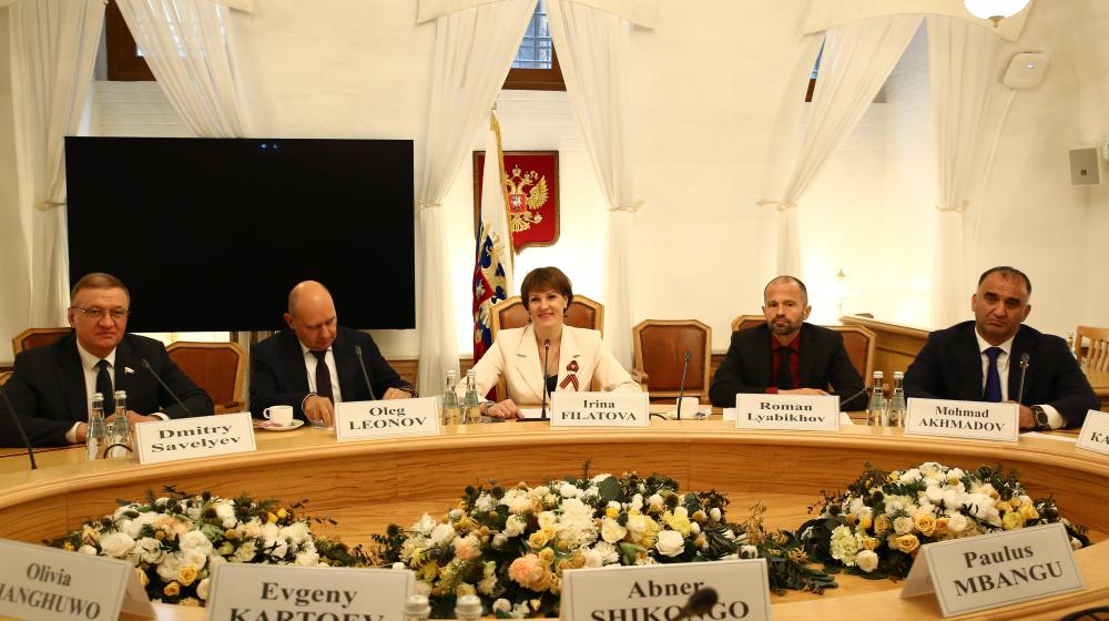 Ирина Филатова провела встречу с делегацией группы дружбы с Россией Национального совета Республики Намибии