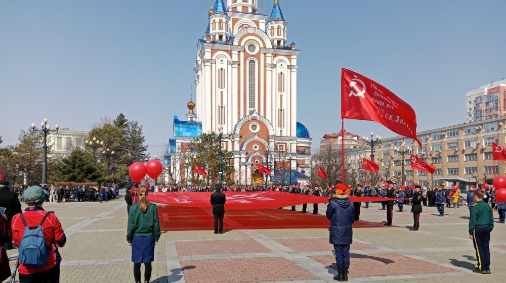 Наша Великая Победа - залог будущего нашей страны! Антифашистский марш-эстафета КПРФ на Дальнем Востоке