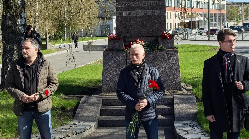 Санкт-Петербург  Сергей Пантелеев принял участие в митинге, посвященному Всемирному дню солидарности трудящихся