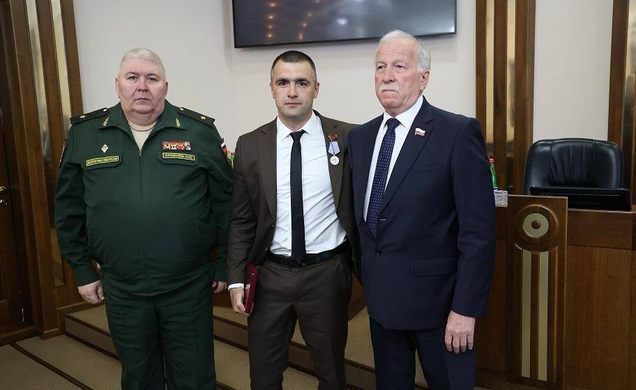 Ставропольский край. Герой награжден медалью "За отвагу"