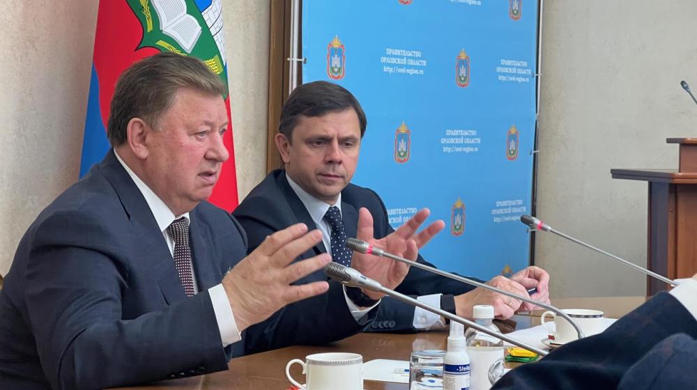 В.И. Кашин и губернатор Орловской области А.Е. Клычков обсудили развитие АПК региона