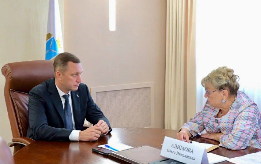 Ольга Алимова встретилась с Губернатором Саратовской области Романом Бусаргиным