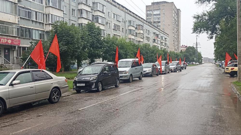Амурская область. Патриотический автопробег «Красные крылья Победы» прошел в Благовещенске