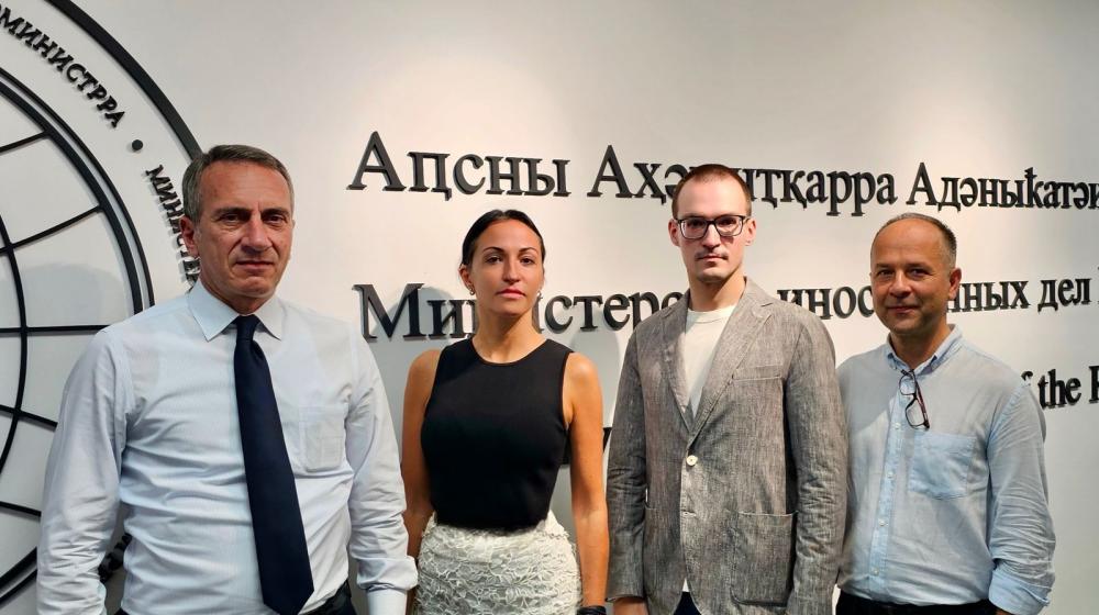 Рабочий визит Анастасии Удальцовой в Абхазию