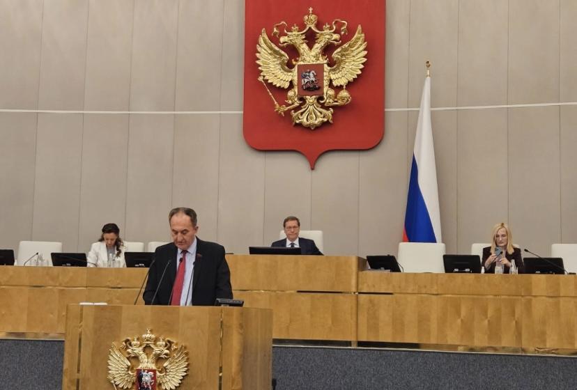 Депутат Государственной Думы Николай Васильев выступил с докладом по законопроекту о продлении особого порядка ведения рыболовного журнала