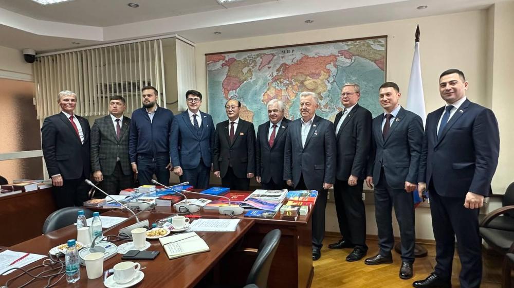 В Государственной Думе состоялась встреча межпарламентской Группы Дружбы с КНДР, возглавляемой К.К. Тайсаевым
