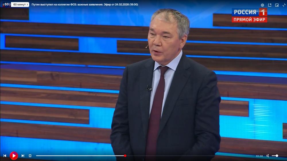 Леонид Калашников в программе «60 минут» на телеканале Россия 1