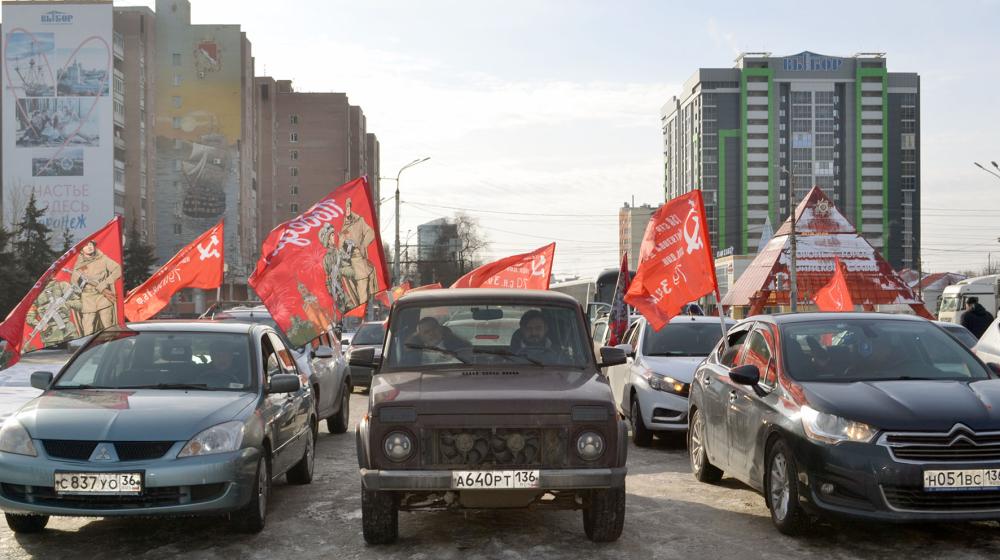 Воронежская область: автопробег в честь 108-й годовщины создания Красной Армии