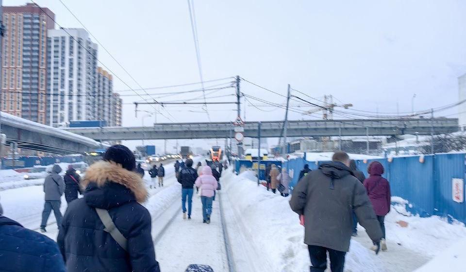 Москва. Народная приемная КПРФ. Трамвайный коллапс в ВАО: бесхозные остановки и нерасчищенные пути