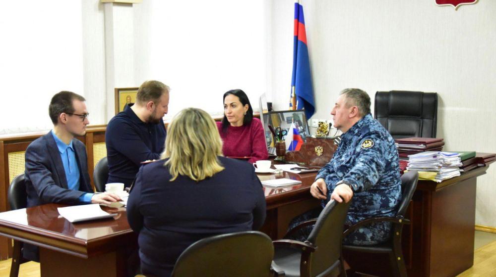 Анастасия Удальцова провела рабочую встречу с начальником ГУФСИН по г. Москве Сергеем Морозом